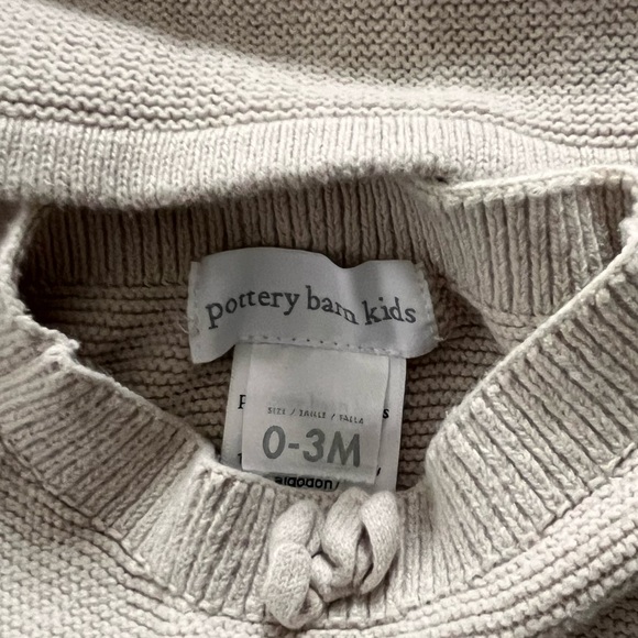 Pottery Barn Kids Cream Knit Matching Set - Picture 4 of 4